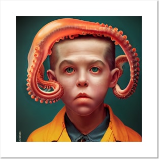 Octo Boy - Weird, strange, odd Posters and Art